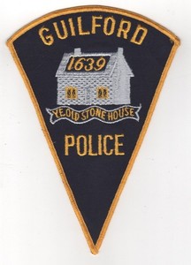 Guilford (Connecticut) Police Patch, FREE shipping, Qty DISCOUNTS!