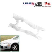 Vehicle Abs Side Front Bumper Brackets Retainer Support For 2003-2008 Mazda6 2pc