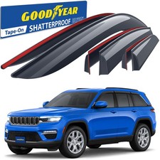 Sun Rain Visors Wind Rain Guards for 2022-2026 Jeep Grand Cherokee SHATTERPROOF