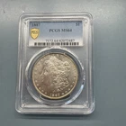 1887 Morgan Silver Dollar $1 PCGS MS64