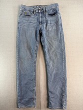 U.S. Polo Assn Jeans Mens 28x30 Light Wash Blue Slim Straight Denim Stretch