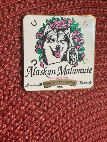 Vintage Alaskan Malamute Club of America Lapel Pin 1997 Louisville, KY