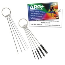 11 Piece Airbrush Spray Gun Cleaning Brush  Needle Set, Card, Clean Poker Kit