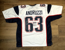 Joe Andruzzi New England Patriots Autographed Jersey w/ Coa JSA Inscribed NFL