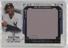 2015 Museum Collection Momentous Materials Jumbo Relics 35/50 CC Sabathia 0qo1