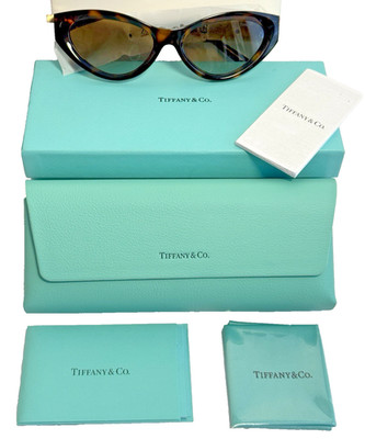 Tiffany TF 4225-U Tortoise Havana/Brown Shaded (9467/2P) Sunglasses $511 Retail
