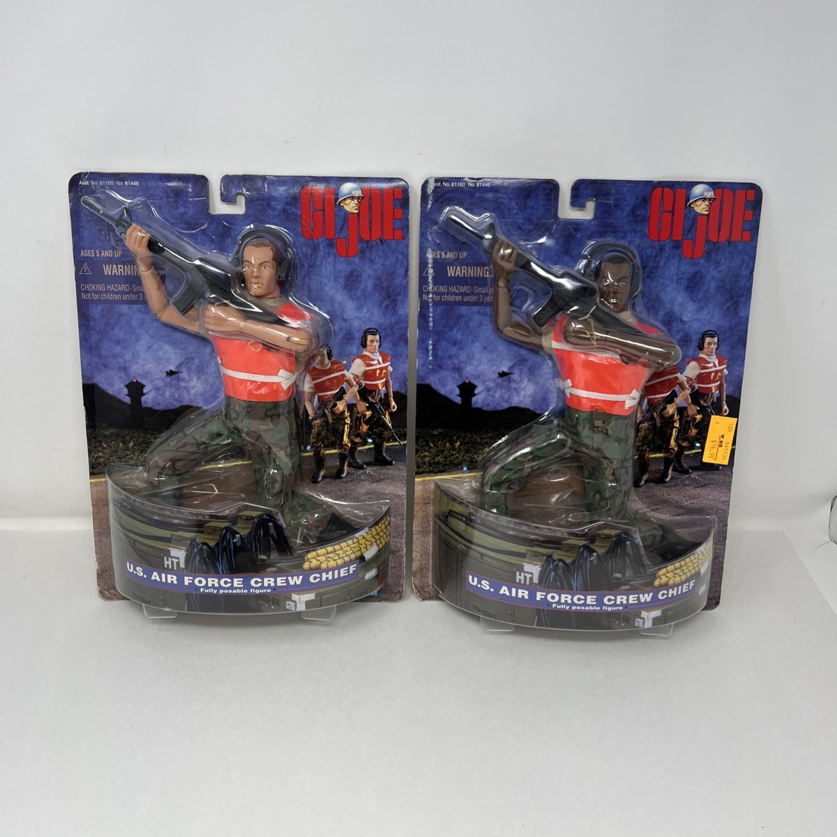 Lot of 2 Hasbro 1998 GI Joe US Air Force Crew Chief 12