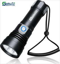 2500LM Scuba Diving Flashlight IPX8Waterproof Professional Underwater Dive Light