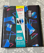 Mead Trapper Keeper 1in 3-Ring Storage Binder, Secure Closure, Pocket