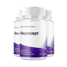 3-Pack Neurocept Capsules - Neuro Cept Advanced Cognitive Support - 180 Capsules