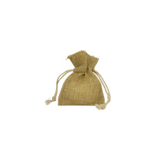 12 Pz Sacchetto Juta Marrone 8x10 cm Bomboniera Portaconfetti Busta Naturale Cre