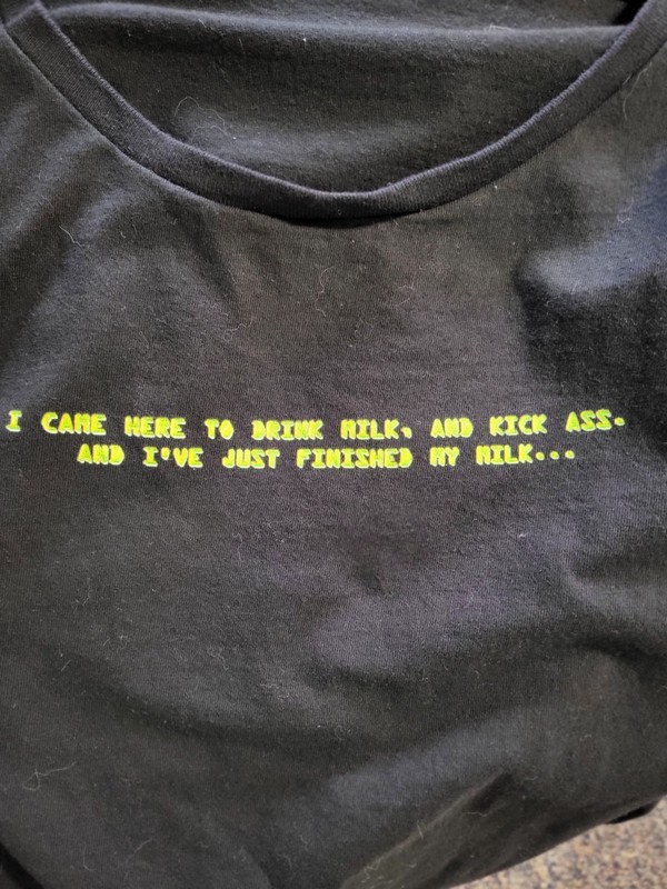 The IT Crowd - I came here to drink Milk and Kick Ass shirt 3x