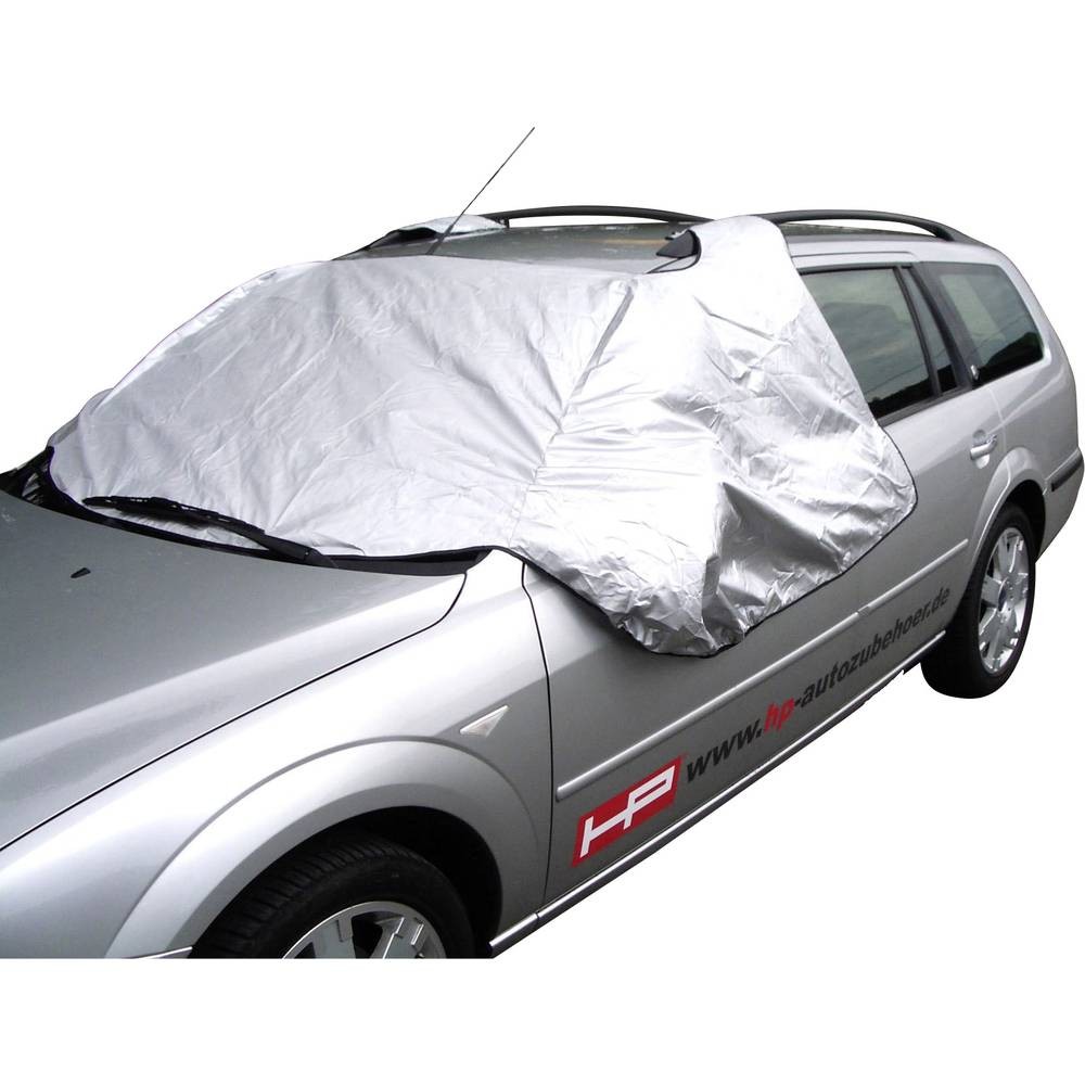 Protection pare-brise anti-givre HP Autozubehör 18243 bâche neige argent