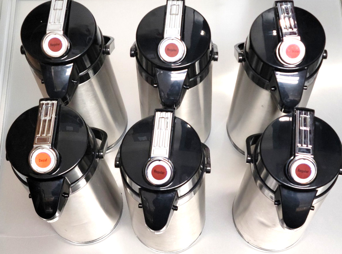 LOT OF 6 Curtis Thermal Airpot 2.2L USED In Good Conditions
