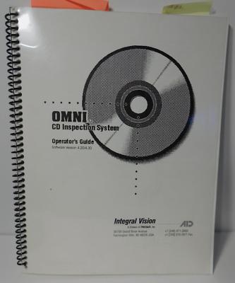OMNI CD Inspection System Operator's Guide Version 4.20/4.30 Manual