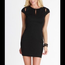 NEW Sexy Black Keyhole Cutout Slimming Dress by Nikibiki Size Small, Medium or L