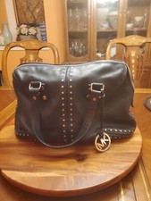 Michael Kors Astor large studded leather shou...