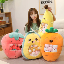 Lifelike Fruits Vegetables Plush Pillow Decorative Cushion Throw Pillow Comfort