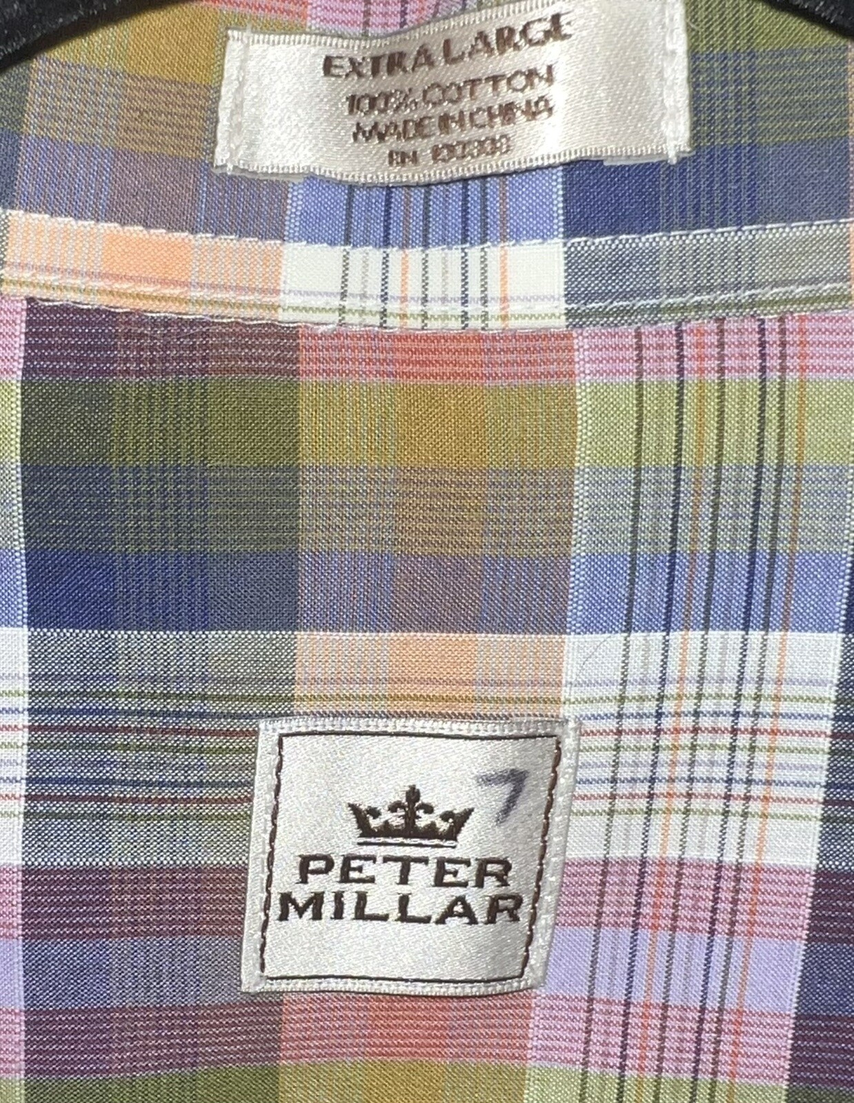 Peter Millar  Multicolor Checked Button Shirt Men… - image 4