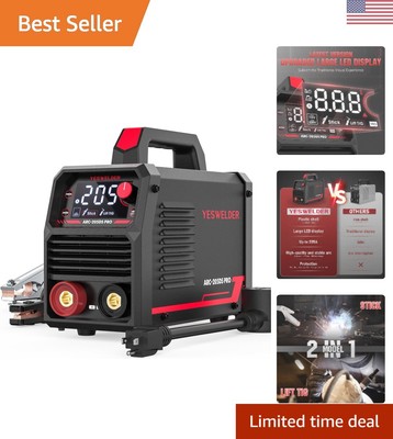 Stick Welder 205Amp Large LED Display Digital Inverter IGBT Welding Machine,1...