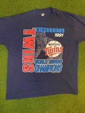 1991 Minnesota Twins - World Series Champions - Vintage MLB T-Shirt 2XL 