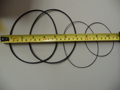 Belt Set Philips Tape N 4402, 4417, 4418 Rubber Drive 4 Round Belts