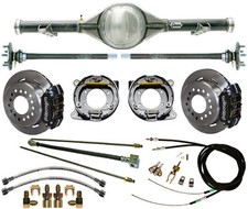 Currie 63-70 Chevy C10 5-lug Truck Rear End Wilwood Disc Brakesblack Calipers