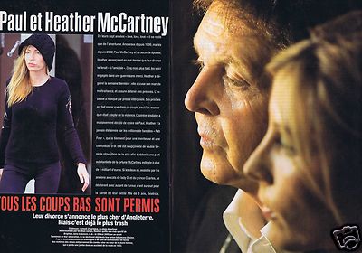 Clipping Presseschnitt 2006 Paul & Heather McCartney (4 Seiten)