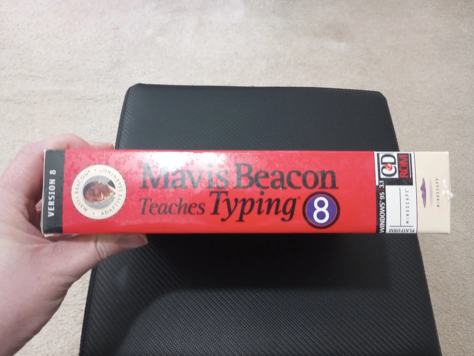 Mavis Beacon Teaches Typing Version 8 For Windows 95 BRAND NEW SEALED BIG BOX - Image 2 of 4