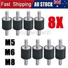 <!--F#f_0-->8Pcs M5-M6-M8 Rubber Mounts Shock Absorber Anti Vibration Isolators Bobbin HOT<!--F/-->