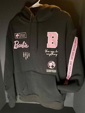 Barbie The Movie Let  s Inspire The World Pullover Hoodie Womans L Ladies Outdoor