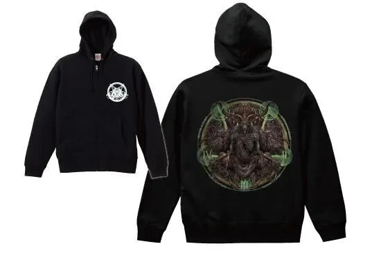 NEW Jiluka KVLT Zip Hoodie Size XL Black Visual Rock | eBay