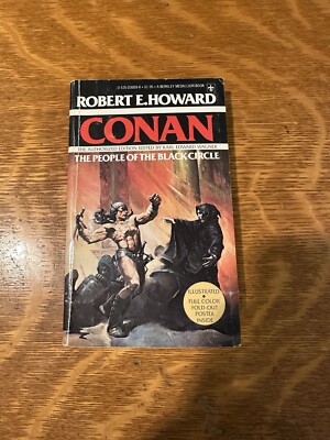 CONAN - The People of the Black Circle by Robert E Howard, 1977 with Poster