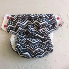 Ella Bella Bum Pocket Cloth Diaper Small Geometric Black White No Insert