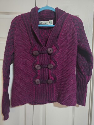 Aran Crafts Double-Breasted Wool Sweater