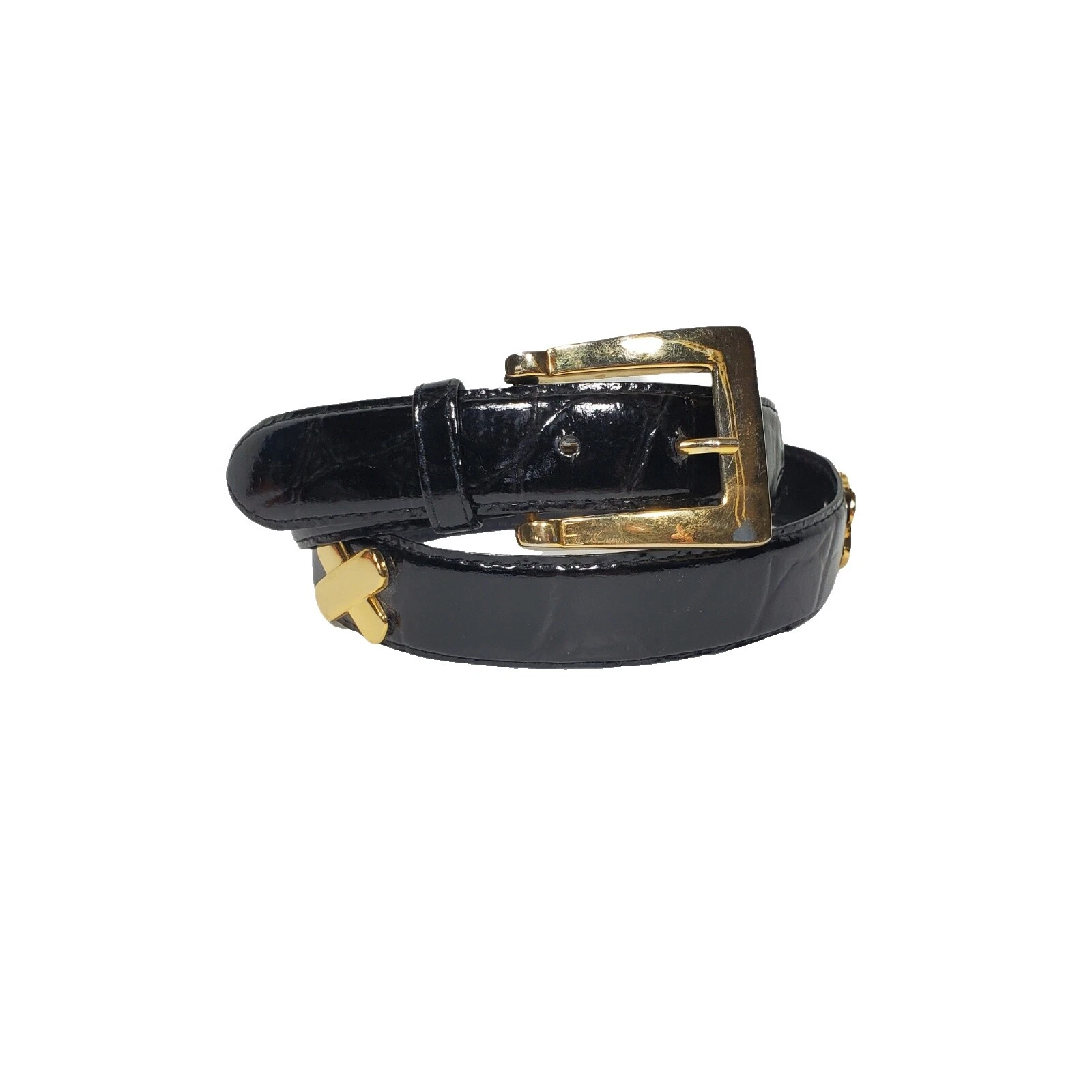 Faux Leather Black Vintage Belts