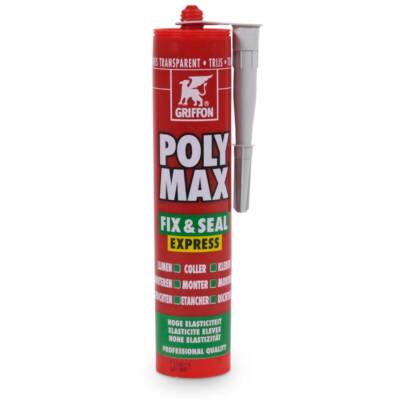Griffon Poly Max Fix & Seal Express grau transparent Montageklebstoff Dichtmasse