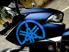 STICKERS ADESIVI DIAPASON AZZURRO X CARENE SCOOTER YAMAHA TMAX T MAX 530