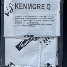 Fits Kenmore  Type Q HEPA Cloth-like Vacuum Cleaner Bags  50557- 24 Pack