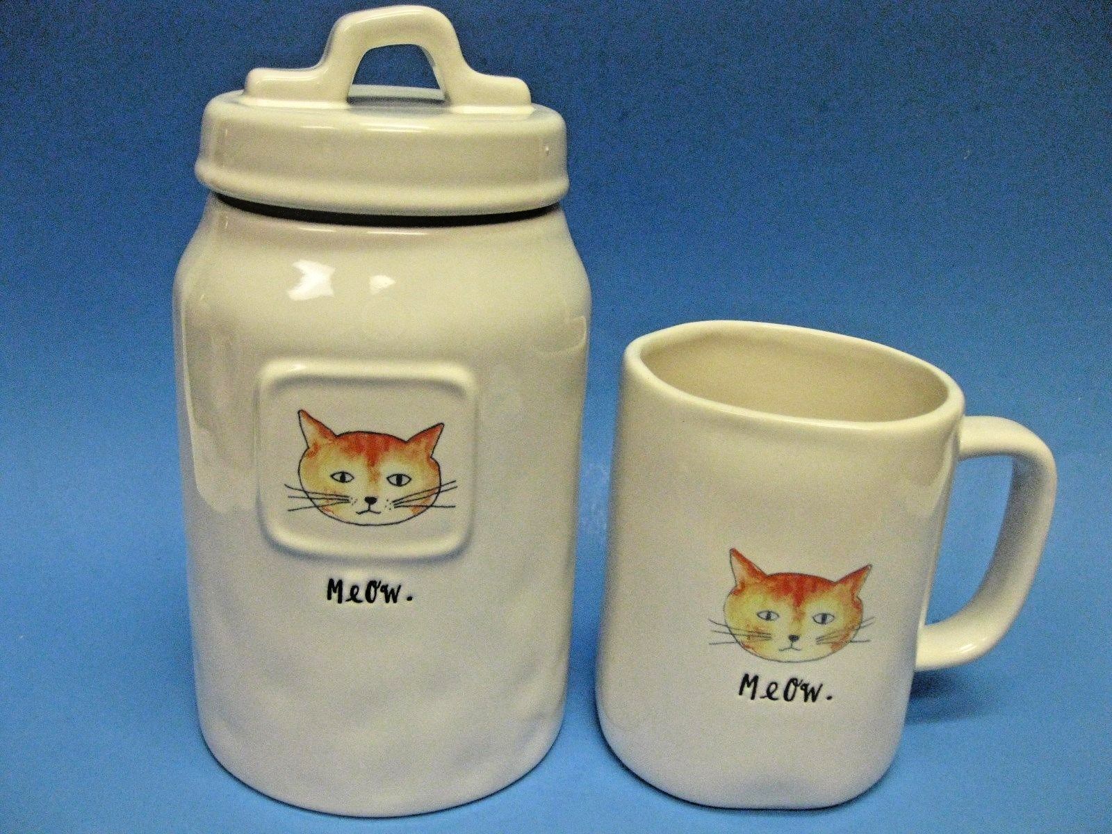 rae dunn cat canister