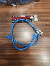 NEW Ubit PCI-E Riser Adapter Card  USB 3.0 Cable -- crypto mining