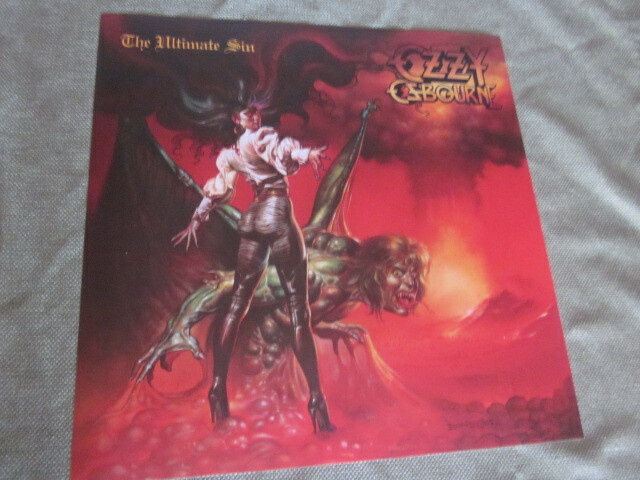 Ozzy Osbourne 1986 The Ultimate Sin 12x12 Promo 2-Sided Cover Flat Poster Boris