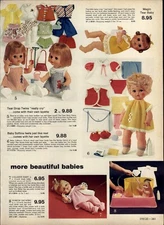 1974 PAPER AD COLOR Tear Drop Twins Doll Sharon Showers Curlee Walker Kerry 