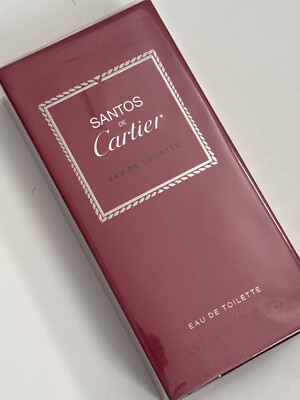 SANTOS DE CARTIER BY CARTIER 3.3 3.4 FL OZ 100ML EDT SPRAY SEALED DISCONTINUED