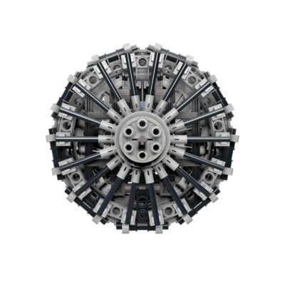 18 Cylinder Radial Engine 577 teile MOC-159400 Bauklotz-Spielset  Geschenk
