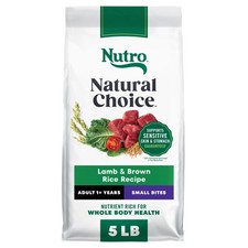 NUTRO NATURAL CHOICE Small Bites Adult Dry Dog Food Lamb and Brown Rice Recip...