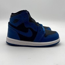 Nike Jordan 1 Retro High OG TD Marina Blue Shoes Sz 7C Toddler AQ2665-404