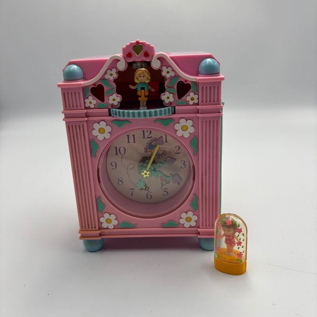 Bluebird Polly Pocket Pendule Fun Time Clock 1991 - Parfait état - Rare