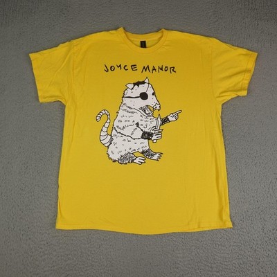 Joyce Manor Shirt Mens XL Yellow Gildan Possum Graphic Punk Band Midwest Emo