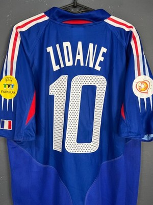 MEN'S FRANCE NATIONAL 2004/2006 ZIDANE #10 FOOTBALL SOCCER SHIRT